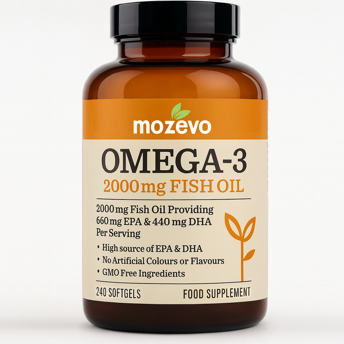 Mozevo® Omega 3 2000mg Pure Fish Oil