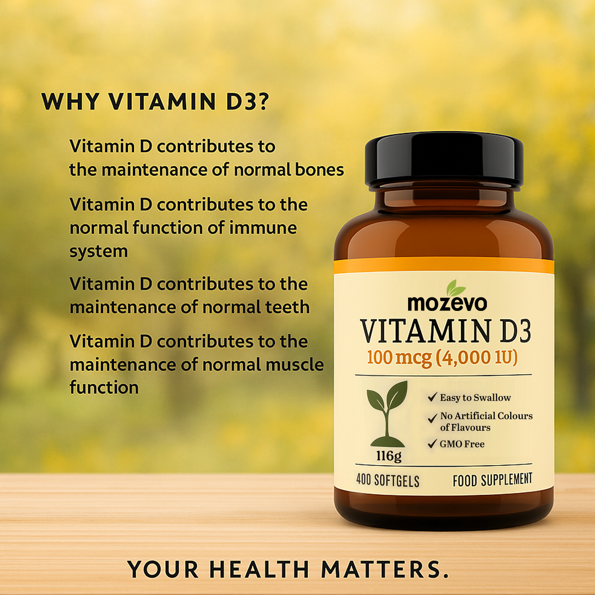 Mozevo® Vitamin D3 4000IU